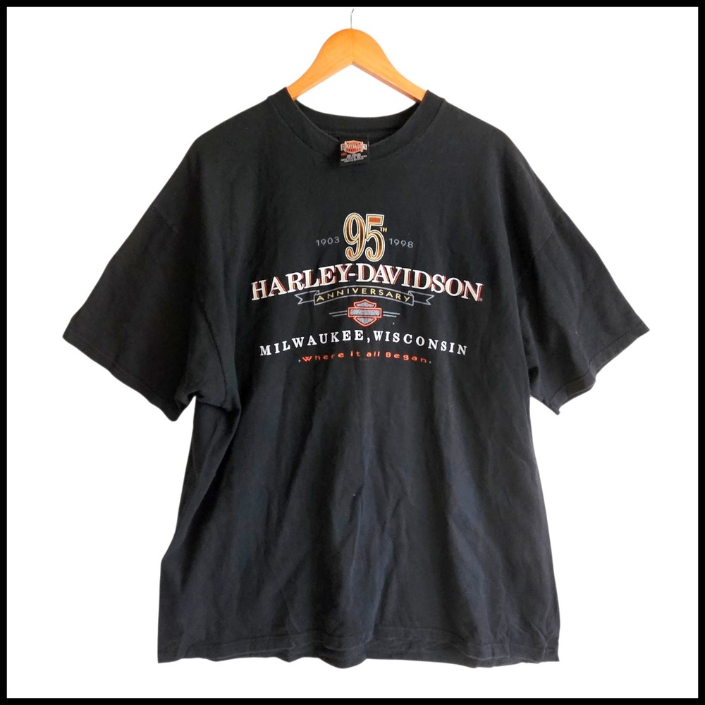 Harley-Davidson 95th Anniversary‎ Milwaukee Wisconsin Graphic T-Shirt XXL